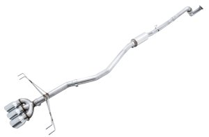 Honda Civic Type R Performance Exhaust - AWE Tuning - Cat Back, Track Edition, Triple Tips - Chrome Silver - `17-`27